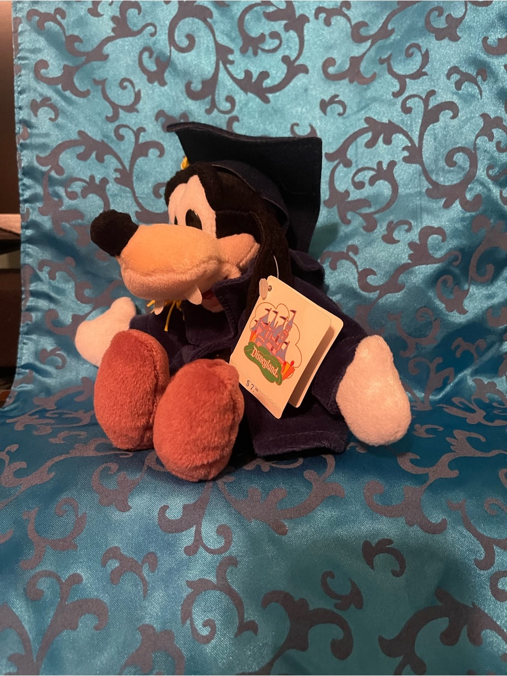 Disney Goofy Graduation Plush - Navy, Tan, Brown, White